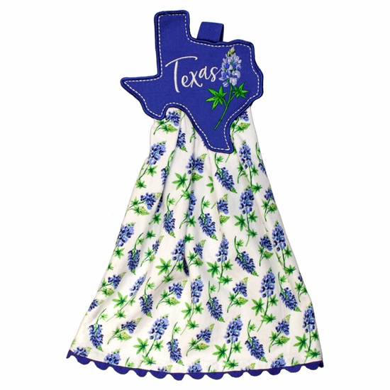 TOWEL, BLUE BONNET